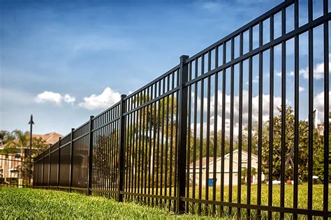 house metal fence cost|metal fences for yards cost.